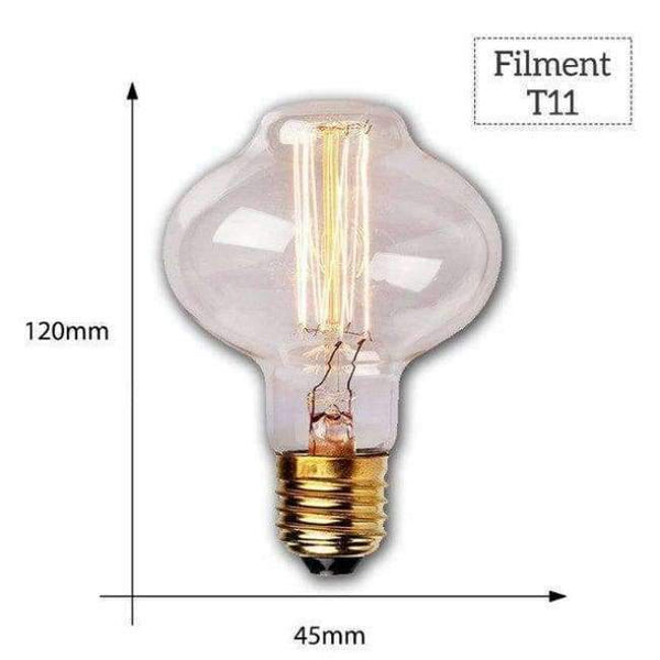 Planet Gates T11 žárovka s vláknem / E27 Edison žárovka lampada retro lampa žárovka ampule vintage žárovka E27 40w 220v pro dekoraci žárovka s vláknem E27 závěsná světla žárovka