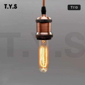 Planet Gates T110 / 220V Ampule Vintage Edison žárovka E27 40W 220V ST64 G95 Retro skleněná žárovka s vláknem pro domácí dekoraci