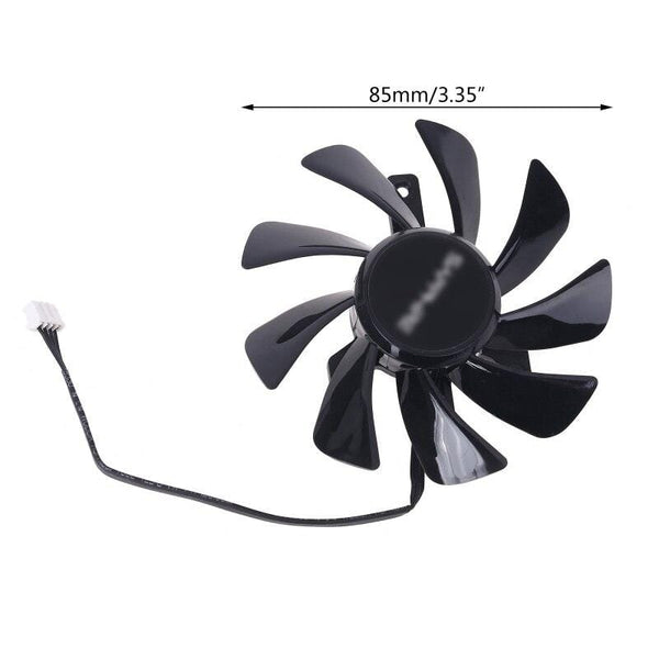 Planet Gates T129215SU RX 570 470D GPU Cooler Video Card Fan for Sapphire Radeon ITX Graphics