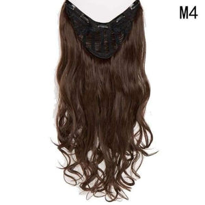 Planet Gates T1340 / 24inch / China 24" Long Curly U Part Wigs for Women 100% Natural Real Synthetic Hair Extension Black Brown Blonde 60cm 180g