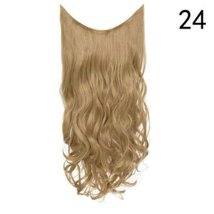 Planet Gates T1342 / 24inch / China 24" Long Curly U Part Wigs for Women 100% Natural Real Synthetic Hair Extension Black Brown Blonde 60cm 180g