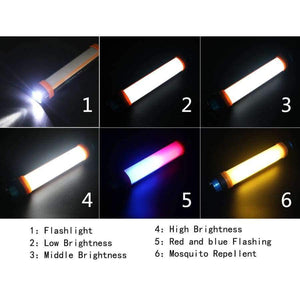 Planet Gates T15 IP68 LED Camping Lantern with Magnet Tent Light USB Charging Outdoor Emergency Power Light 6 Modes Flashlight Mosquito Repellent