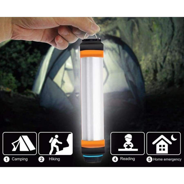 Planet Gates T15 IP68 LED Camping Lantern with Magnet Tent Light USB Charging Outdoor Emergency Power Light 6 Modes Flashlight Mosquito Repellent
