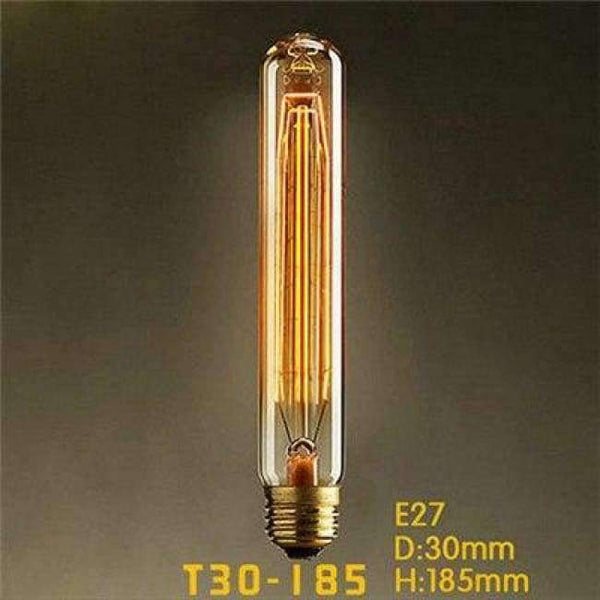 Planet Gates T185 filament / E27 Vintage Edison Bulb E27 220V Retro Lamp 40W Vintage Light Bulb Edison Lamp Incandescent Light Filament Edison Bulb