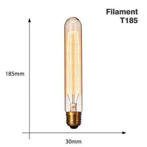 Planet Gates T185 filemant / 220V E27 Edison Bulb E27 220V 40W ST64 A19 T45 G80 G95 G12 Retro Lamp Incandescent filament bulb lighting Vintage Light Bulb Edison Lamp