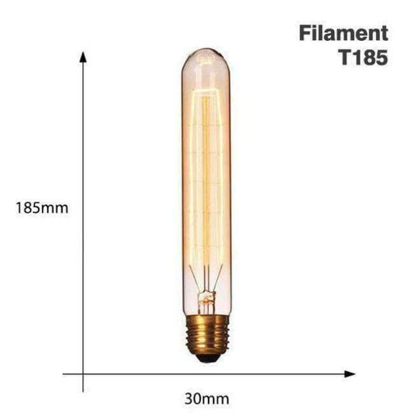 Planet Gates T185 filemant / 220V E27 Edison Bulb E27 220V 40W ST64 A19 T45 G80 G95 G12 Retro Lamp Incandescent filament bulb lighting Vintage Light Bulb Edison Lamp