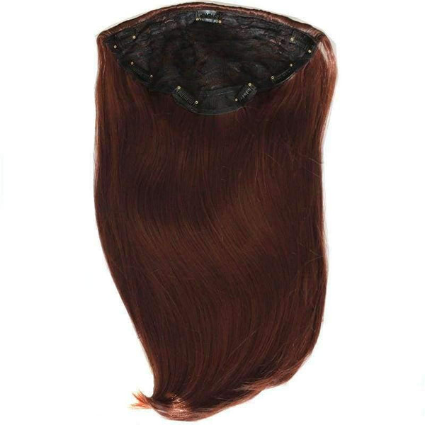 Planet Gates T1B/613 / 22inches / China Long Straight Blond Dark Brown Natural Half Wig For Women Heat Resistant Synthetic Clip In Hair Extensions Fake Hair MapofBeauty