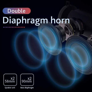 Planet Gates T2 Bluetooth Music Bass Speaker Waterproof Portable Outdoor LED Wireless Column Loudspeaker Support TF Card FM Radio Aux Input