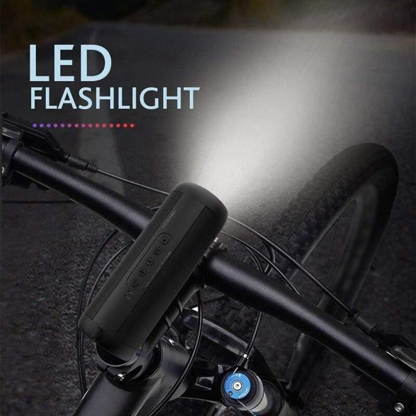 Planet Gates T2 Bluetooth Music Bass Speaker Waterproof Portable Outdoor LED Wireless Column Loudspeaker Support TF Card FM Radio Aux Input