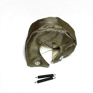 Planet Gates T25 T28 T3 T4 T6 Lava Turbo Blanket Titanium Turbocharger Turbo Heat Shield Cover Wrap Heat Insulating Cover Turbo Jacket