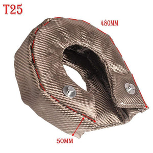 Planet Gates T25 T3 T4 T6 Titanium Turbo Blanket Heat Shield Barrier Charger Cover Wrap