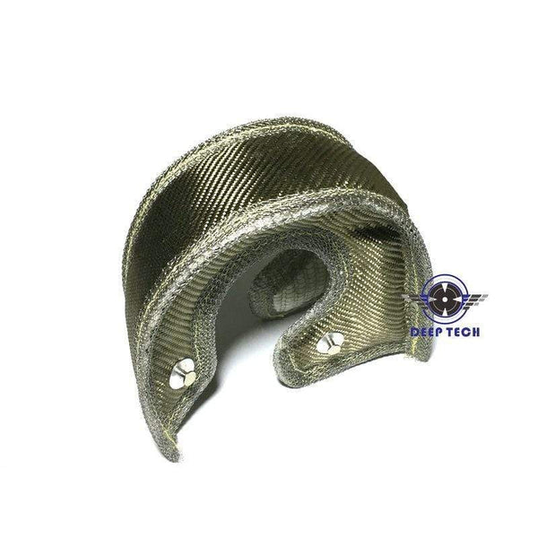 Planet Gates T3 Lava Fiber Turbo Blanket Engine Heat Shield Barrier Titanium Turbocharger Cover Turbine House With Metal Mesh