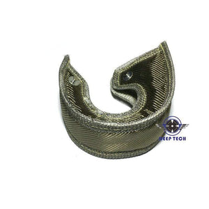 Planet Gates T3 Lava Fiber Turbo Blanket Engine Heat Shield Barrier Titanium Turbocharger Cover Turbine House With Metal Mesh