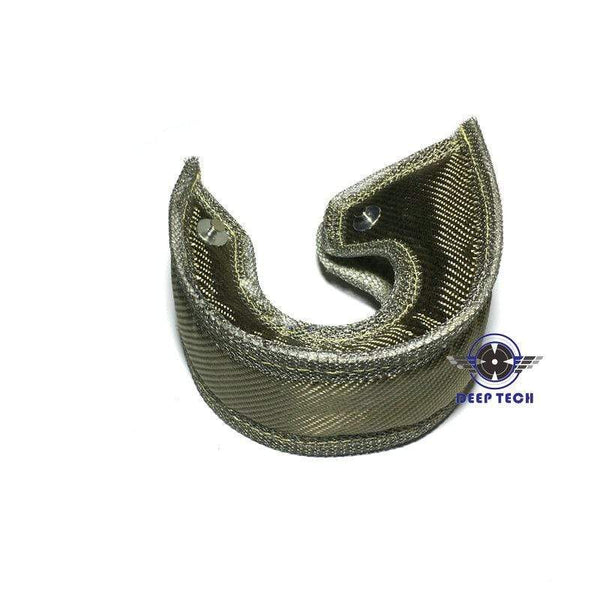 Planet Gates T3 Lava Fiber Turbo Blanket Engine Heat Shield Barrier Titanium Turbocharger Cover Turbine House With Metal Mesh