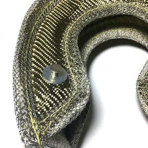 Planet Gates T3 Lava Fiber Turbo Blanket Engine Heat Shield Barrier Titanium Turbocharger Cover Turbine House With Metal Mesh