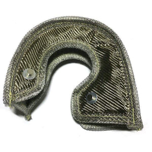 Planet Gates T3 Lava Fiber Turbo Blanket Engine Heat Shield Barrier Titanium Turbocharger Cover Turbine House With Metal Mesh