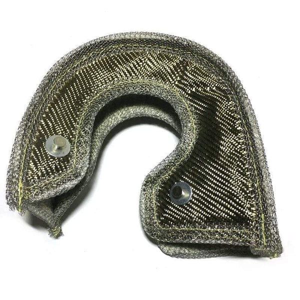 Planet Gates T3 Lava Fiber Turbo Blanket Engine Heat Shield Barrier Titanium Turbocharger Cover Turbine House With Metal Mesh