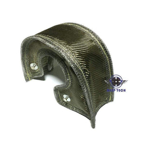 Planet Gates T3 Lava Fiber Turbo Blanket Engine Heat Shield Barrier Titanium Turbocharger Cover Turbine House With Metal Mesh