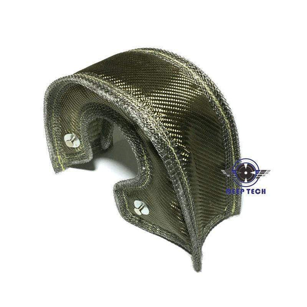 Planet Gates T3 Lava Fiber Turbo Blanket Engine Heat Shield Barrier Titanium Turbocharger Cover Turbine House With Metal Mesh