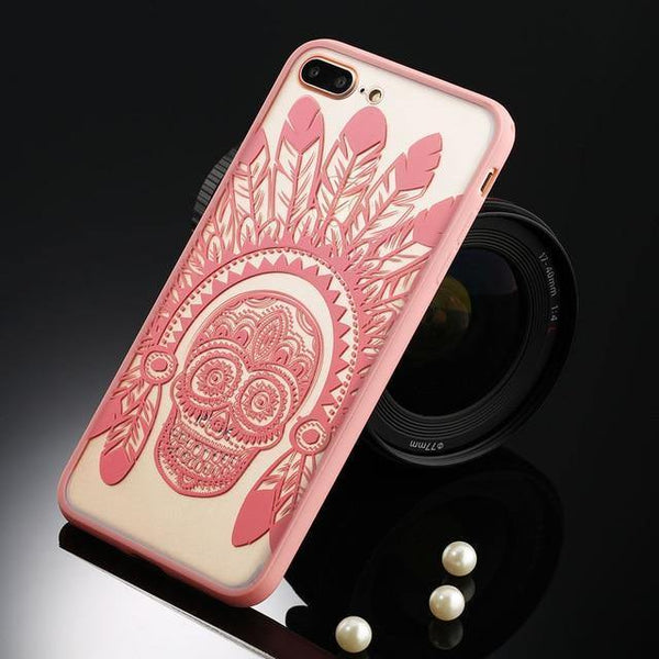 Planet Gates T3 Pink / For iPhone 5 5s SE USLION Sexy Floral Phone Case For Apple iPhone 7 8 6 6s 5 5s SE Plus Lace Flower Hard PC Cases Back Cover For iPhone X XR XS Max