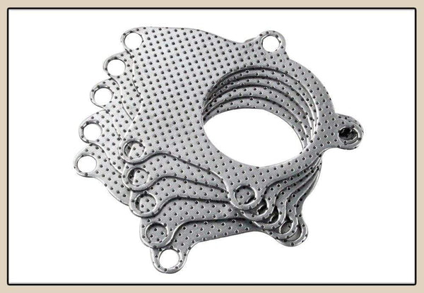 Planet Gates T3-T4 5-BOLT B/D SERIES TURBO MANIFOLD DOWNPIPE EXHAUST GRAPHITE ALUMINUM GASKET JR4953