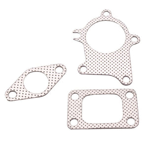 Planet Gates T3/T4 Turbo 5 Bolt Turbocharger Downpipe Gasket Combo Kit For Universal
