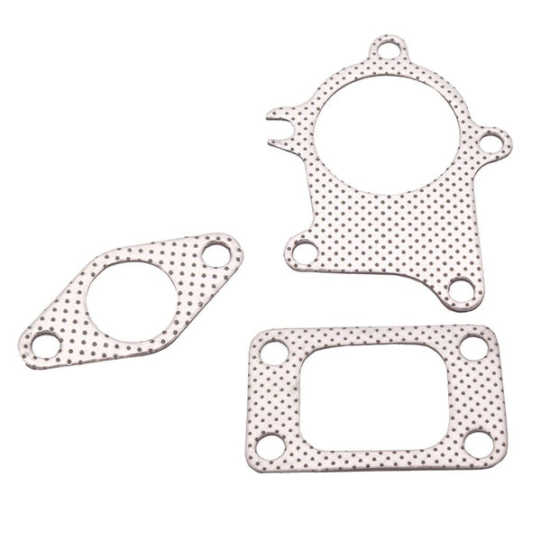 Planet Gates T3/T4 Turbo 5 Bolt Turbocharger Downpipe Gasket Combo Kit For Universal