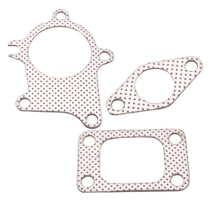 Planet Gates T3/T4 Turbo 5 Bolt Turbocharger Downpipe Gasket Combo Kit For Universal