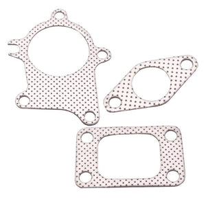Planet Gates T3/T4 Turbo 5 Bolt Turbocharger Downpipe Gasket Combo Kit For Universal