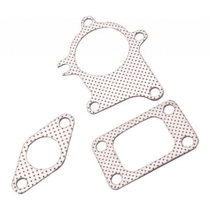 Planet Gates T3/T4 Turbo 5 Bolt Turbocharger Downpipe Gasket Combo Kit For Universal