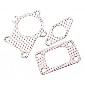 Planet Gates T3/T4 Turbo 5 Bolt Turbocharger Downpipe Gasket Combo Kit For Universal