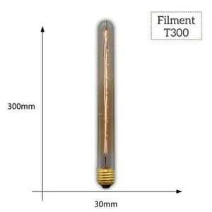 Planet Gates T300 Filament / E27 MACLOU Vintage Edison Bulb E27 220V Retro Lamp 40WAmpoule Vintage Light Bulb Edison Lamp Incandescent Light Filament Edison Bulb