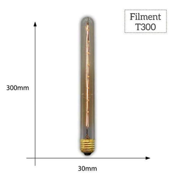 Planet Gates T300 Filament / E27 MACLOU Vintage Edison Bulb E27 220V Retro Lamp 40WAmpoule Vintage Light Bulb Edison Lamp Incandescent Light Filament Edison Bulb