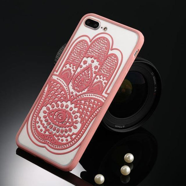 Planet Gates T4 Pink / For iPhone 5 5s SE USLION Sexy Floral Phone Case For Apple iPhone 7 8 6 6s 5 5s SE Plus Lace Flower Hard PC Cases Back Cover For iPhone X XR XS Max