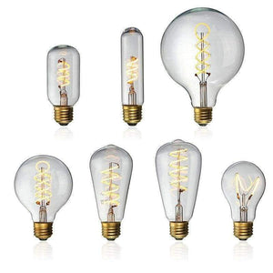 Planet Gates T45 / 110V Vintage Edison žárovka LED světlo E27 4W stmívatelná průmyslová vláknová LED lampa Retro skleněná sváteční světla Dekorační lustrové osvětlení