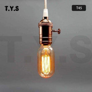 Planet Gates T45 žárovka s vláknem / 220V ampule Vintage Edison žárovka E27 40W 220V ST64 G95 Retro skleněná žárovka s vláknem pro domácí dekoraci