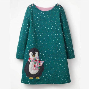 Planet Gates T7631 PINK / 18M Long Sleeve Dress striped Casual Cotton clothes Toddler Kid Girls Spring Autumn Winter baby Clothes  for girl