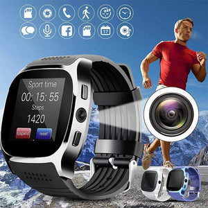 Planet Gates T8 Bluetooth Smart Watch With Camera Facebook Whatsapp Support SIM TF Card Call Sports Smartwatch For Android Phone PK Q18 DZ09