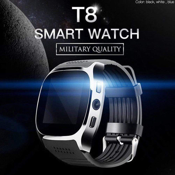 Planet Gates T8 Bluetooth Smart Watch With Camera Facebook Whatsapp Support SIM TF Card Call Sports Smartwatch For Android Phone PK Q18 DZ09