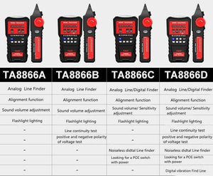 TA8866A RJ11 RJ45 8P 6P Telephone Wire Tracker Network Cable Tester Detector Line Finder