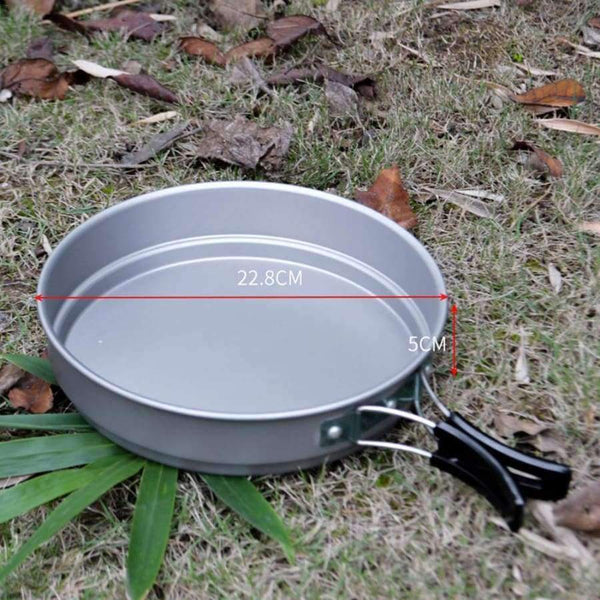 Planet Gates Tableware Outdoor Cooking Set Camping Cookware Picnic Hiking Cooking Utensils Pot
