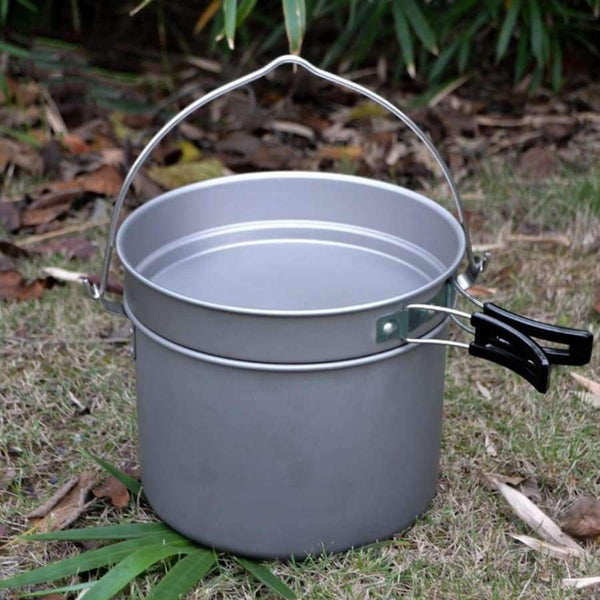 Planet Gates Tableware Outdoor Cooking Set Camping Cookware Picnic Hiking Cooking Utensils Pot