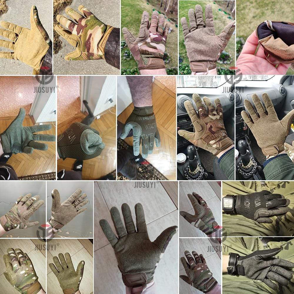 Planet Gates Tactical Army Long Gloves Breathable Military Paintball Airsoft Shooting Combat Full Finger Glove Men Women Lightweight Black