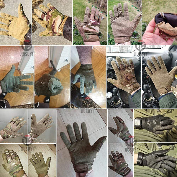 Planet Gates Tactical Army Long Gloves Breathable Military Paintball Airsoft Shooting Combat Full Finger Glove Men Women Lightweight Black