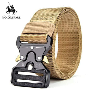 Tactical Belt Military High Quality Nylon Men's Training Belt Metal Multifunctional Buckle Outdoor Sports Hook New