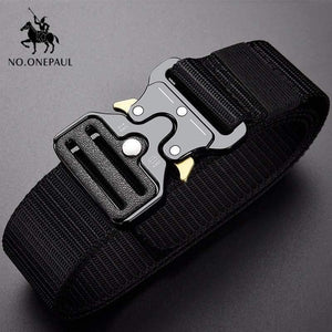 Tactical Belt Military High Quality Nylon Men's Training Belt Metal Multifunctional Buckle Outdoor Sports Hook New