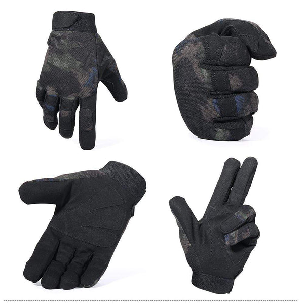 Planet Gates Tactical Gloves Antiskid Army Military Bicycle Airsoft Motorcycle Shoot Paintball Work Gear Camo Full Finger Men Women