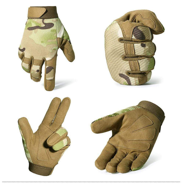 Planet Gates Tactical Gloves Antiskid Army Military Bicycle Airsoft Motorcycle Shoot Paintball Work Gear Camo Full Finger Men Women