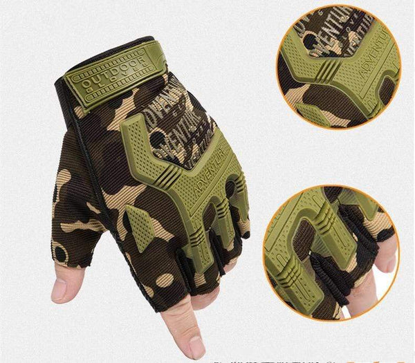 Planet Gates Tactical Gloves Camouflage Military Mittens For Fitness Gym Male Antiskid Motocycle Men Women Moto Half Finger Gloves
