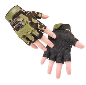Planet Gates Tactical Gloves Camouflage Military Mittens For Fitness Gym Male Antiskid Motocycle Men Women Moto Half Finger Gloves